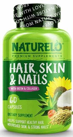 Nourishing, Anti-Aging Capsules For Hair, Skin & Nails NATURELO HAIR SKIN & NAILS