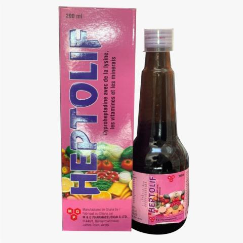 HEPTOLIF Syrup For Appetite Weight Gain Without Side Effect