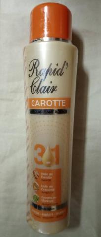 Clarifying And Rejuvenating Milk Based On Carrot Oil Rapid'Clair