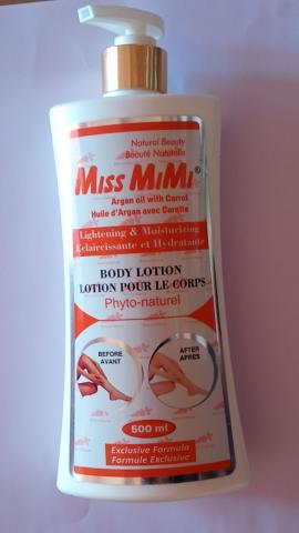MISS MIMI Lightening And Moisturizing With Argan And Carrot Oil Phyto-natural Body Lotion