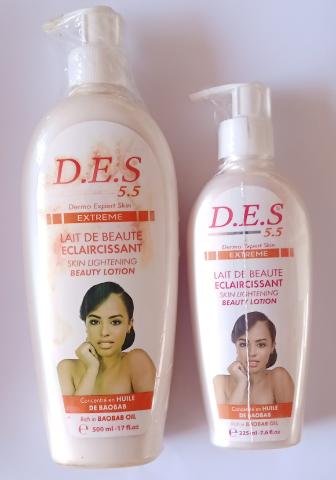 D.E.S 5.5 Lightening Beauty Body Lotion With Baobab Oil