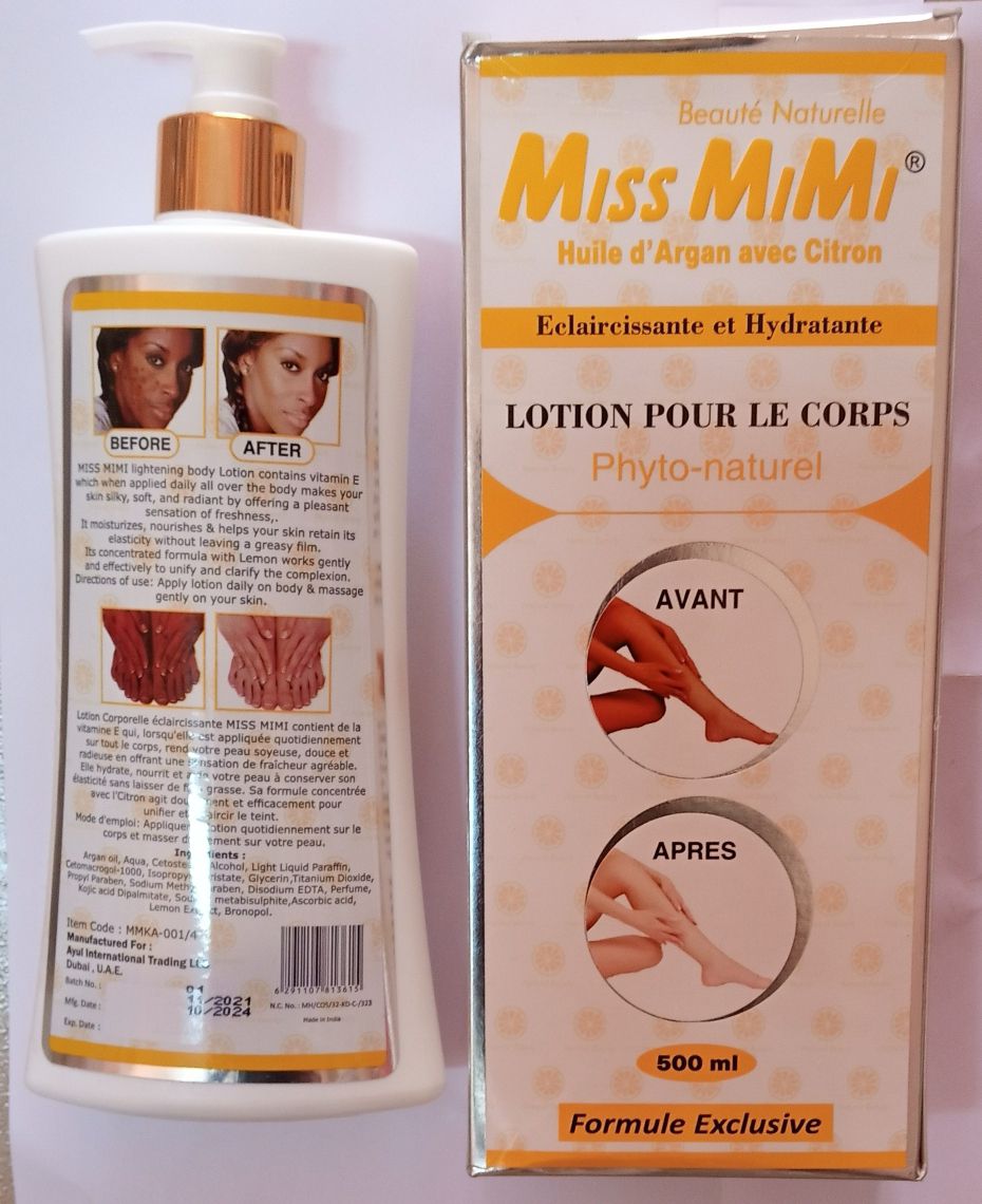 "MISS MIMI" Lightening And Moisturizing Phyto-natural With Argan Oil And Lemon Body Lotion