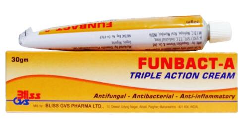 FUNBACT&quot; Anti-fungal Anti-bacterial Anti-inflammatory Tube With Triple  Action