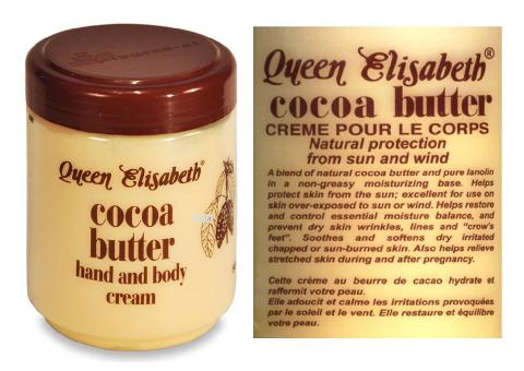 Crème Hydratante Et Adoucissante Au Beurre De Cacao Queen Elisabeth