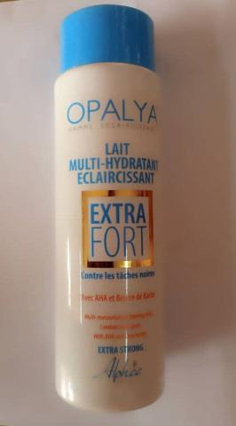 Lait Multi-Hydratant Eclaircissant Extra Fort Contre Les Taches Noires OPALYA
