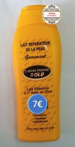 Lait Réparateur De Peau Gommant A L'huile De Coco 2 JOURS PROPRE GOLD