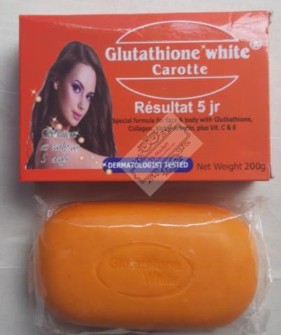 Le Savon De Beauté Eclaircissant Au Glutathione Plus Vit C & E Glutathione White Carotte