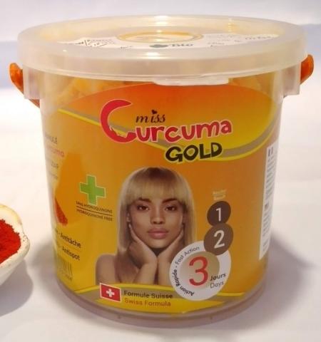 Savon Eclaircissant Anti-tache, Anti-vergeture Au Curcuma Action Rapide Miss Curcuma Gold